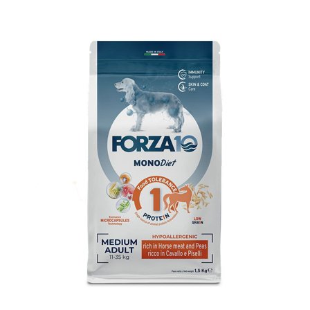 Forza10 Medium Diet Crocchette Al Cavallo Con Piselli Per Cani