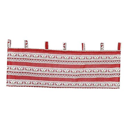 Julgardiner Små Gardiner Köksgardiner Genomgående Gardiner Gardiner Juldekorationer (röd) (1 styck) Y-yuhao