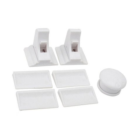 Magneettinen lapsilukon vetolaatikon salpa 2 LUKOT 1 AVAIN 2 LUKOT 1 AVAIN