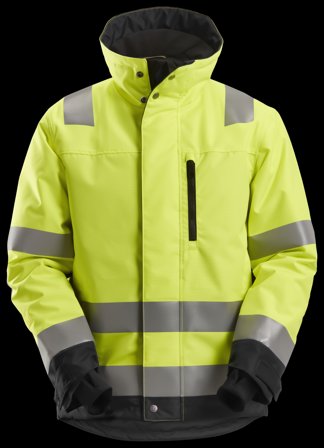 Snickers Workwear 1130-6604 Vinterjacka varsel, gul/svart XS, Kläder