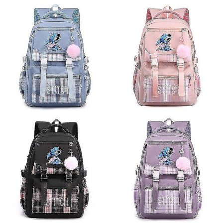 Lilo Stitch Rygsæk Børn Skole College Studerende Laptop Taske Rejserygsæk