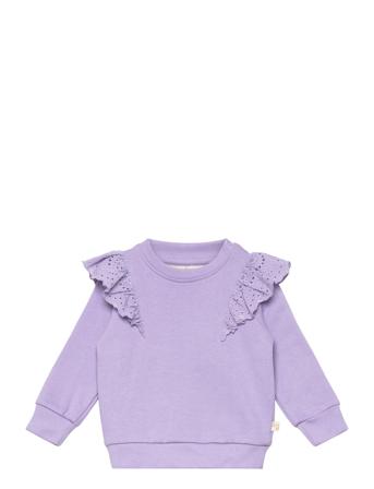 Sgbmelanie L_S Sweatshirt Sweat-shirt Genser Lilla Soft Gallery*Betinget Tilbud