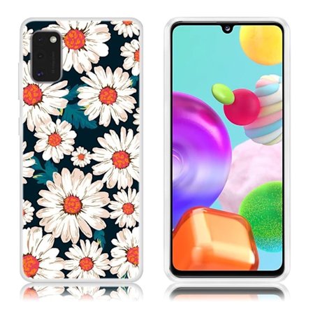 Deco Samsung Galaxy A41 Cover - Hvide Blomster