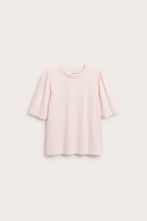 Kappahl | Topp med puffermer Lyserosa M | Lyserosa