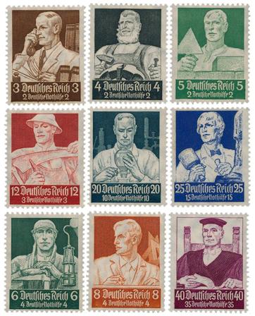 Tyske Rige 1934 - MICHEL 556-564 - Ubrugt