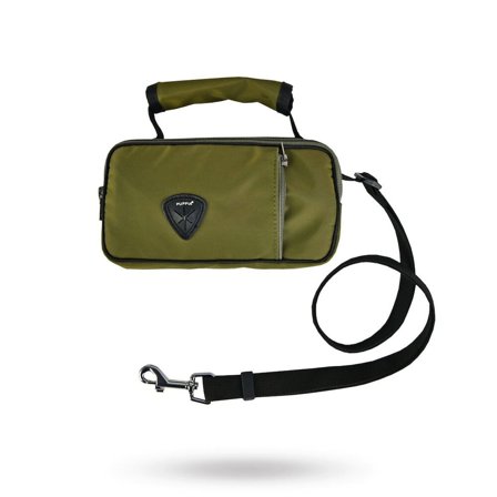 Puppia - ASHTON HUNDKOPPEL MED VÄSKA - KHAKI - Hundkoppel