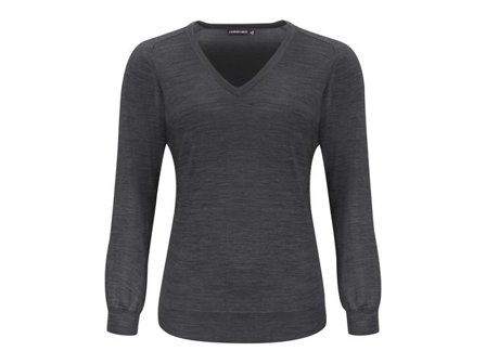 J. HARVEST & FROST Tröja merino J.HoF v-ring dam mö.grå 2XL - Lyreco - Yrkeskläder - Tröjor och Sweatshirts - Stickat