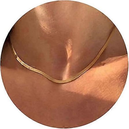 Halskæde til kvinder, fin slangekæde halskæde