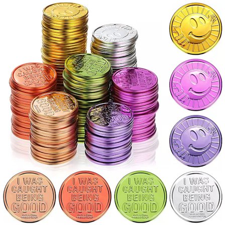 100 st. Patricks Day Guldmynt Plast Pirat Guldmynt Set