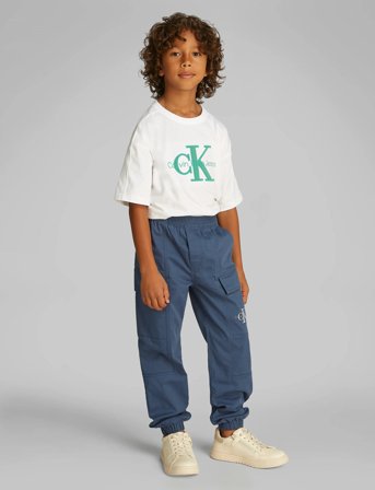 Calvin Klein Essential Woven Cargo Pants - Blue - 164