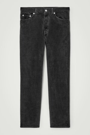 COS Herren Signature Jeans Aus Cord Mit Geradem Bein - Schwarz
