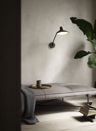 Darci vegglampe - sort