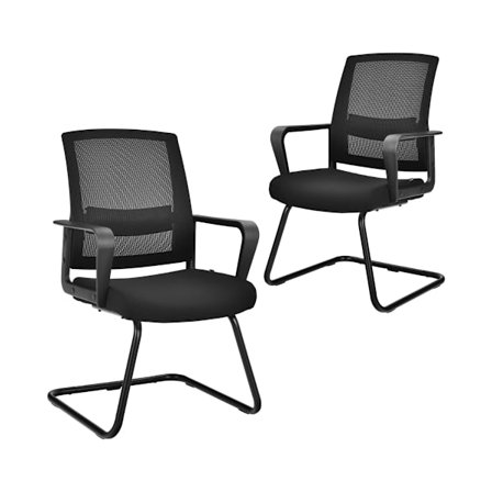 Ergonomiske kontorstole i net, sæt med 2, 136 kg kapacitet