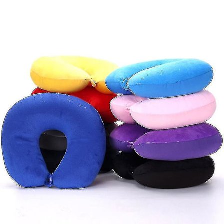 U-formet rejsepude partikler nakke bil fly pudepuder blød pude hjem udendørs tekstil