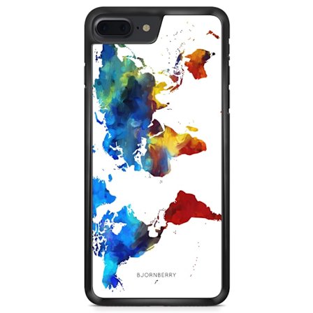 Bjornberry Skal iPhone 8 Plus - Världskarta
