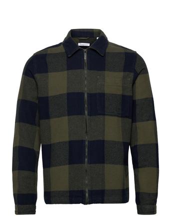 Pine Checked Heavy Flannel Overshir Patterned Knowledge Cotton Apparel