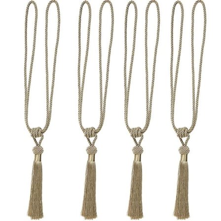 4 st gardin tofsar gardin rep gardin upphängningar gardin tillbehör rep tofsar fästning fönster dekoration-A