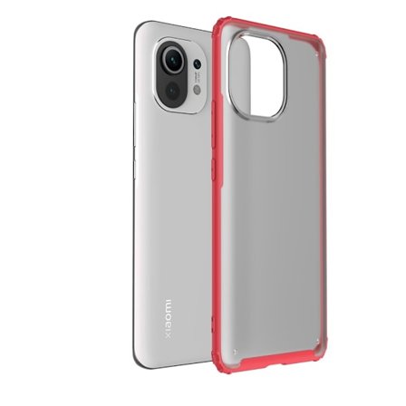 Xiaomi Mi 11 - Shockproof Armor Hybrid Skal - Röd