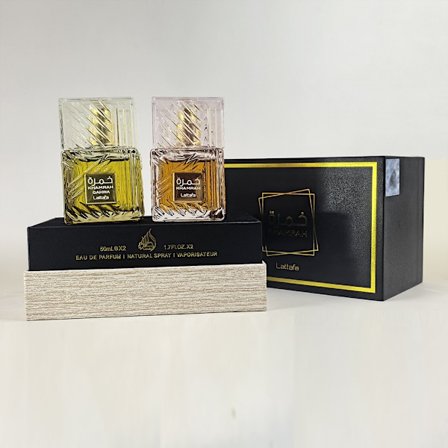 Lattafa Khamrah Dubbel Parfymset 50ml + 50ml Unisexdoft