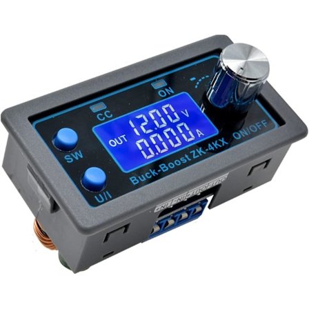 DC Buck Boost Konverter Variabel Spenningsregulator CC CV Strømforsyningsmodul 0.5-30V 4A 5V 6V 12V 24V LCD-skjerm Justerbar Spennings Lab 