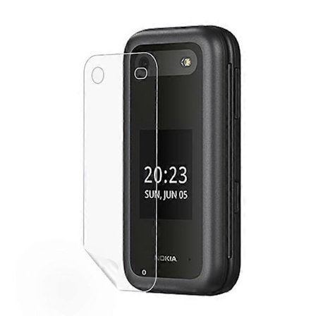Nokia 2660 Flip 4G 2022 -puhelimelle pehmeä PET-ulkopuolen näytönsuoja, naarmuuntumaton, erittäin kirkas suojakalvo (FMY)