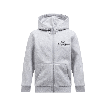 Peak Performance JR Original Zip Hood Mel Hoodies & sweatshirts Herr Grå 170