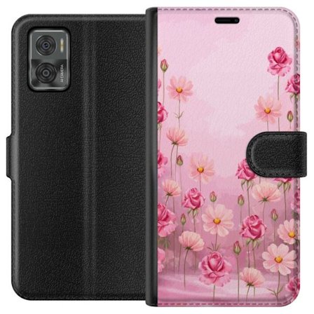 Yhteensopiva Lompakkokotelo Motorola Moto E22i Petal Reverie Soft Blush