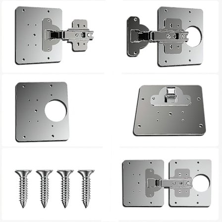 1 Pcs Hinge Repair Plate For Cabinet Furniture Drawer Window Stainless Steel Plate Repair