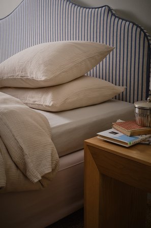 Jotex - Putetrekk i Musselin Lys beige - AMILIA - Kjøp Putevar hos Jotex