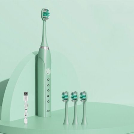 Elektrisk tannbørste Sonic tannbørste GRØNN