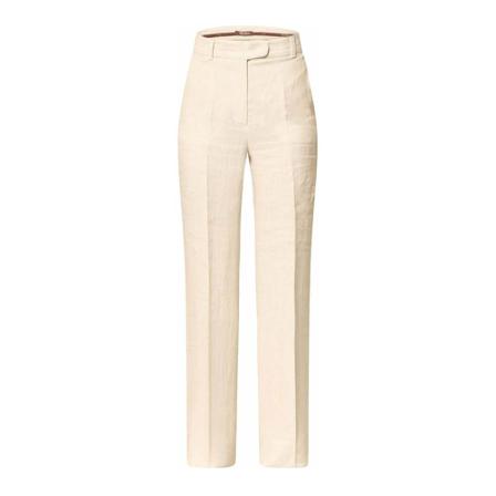 Max Mara Studio Tapered Byxor beige, Dam Kostymbyxor, Dam, Storlek: S