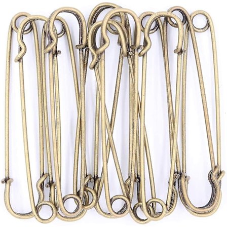 Säkerhetsnålar Stora Tunga Säkerhetsnålar, Säkerhetsnålar i Rostfritt Stål