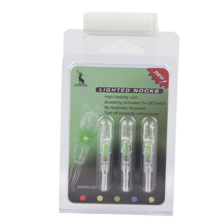 6,2 mm:n kevyet LED-nuolinokat, automaattisesti syttyvät jousiammuntanuolen päät, vihreä