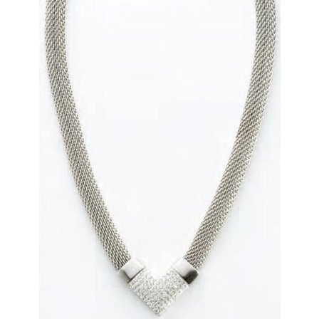 Victoria Silverfärgat Nätörhänge med Vita Stenar[CO]