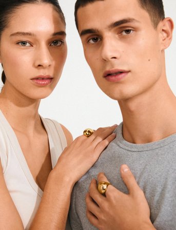 Pilgrim Jameson Ring Gold-Plated - Gold - ONE SIZE