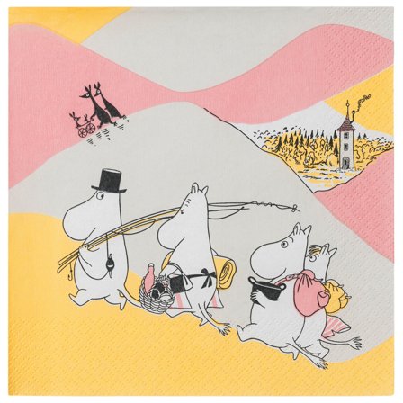 Arabia pappersservett 33 cm, Familjemys | Dukning & Servering > Mumin | Bagaren och Kocken