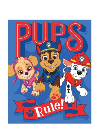BrandMac Fleece Plaid Paw Patrol Pp 1003 - Multi/patterned - 130X170CM