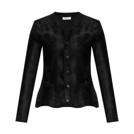 Alaïa Cardigan with decorative trimming Sort, Dame Cardigans