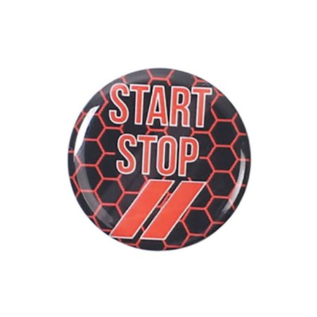 Stoppknappsbrytare Motorstart Trim Cover Dekoration för /Charger/RAM 2010-2021 Durango 2014-2021 Röd
