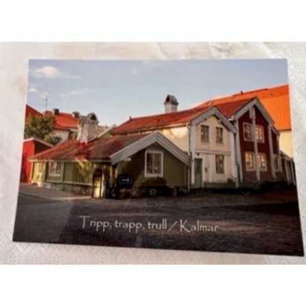 Sverige Souvenir Vykort Kalmar Tripp Trapp Trull