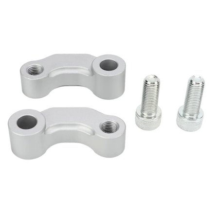 2 stk. Motorcykel Bakspejl Monteringsbeslag Sidespejl Forlængerholder Erstatning For SUZUKI V-Strom DL650 2017-2022 Sølv