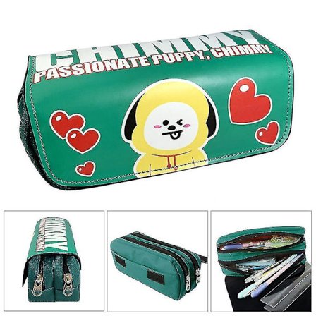 Bts Børne Dobbeltlags Penalhus Stor Kapacitet