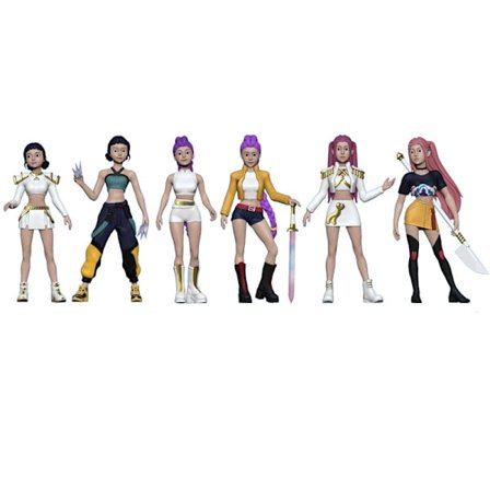 MINISO Demon Hunters Huntrix Kpop Figurer Sett - Derpys Tiger Rumi Italian Brainrot Figur Leketøyskolleksjon 6 stk - 3 Alternativ 1