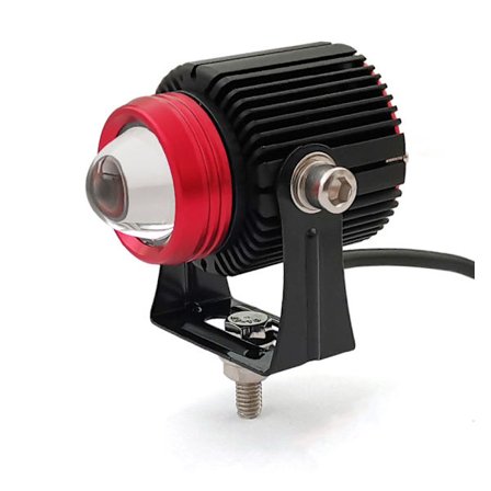 Nya små stål pistol bil LED dimljus vit och gul vattentät