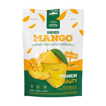 Sunshine Delights Tørret Frugt Mango 200 g, Helse & Madvarer, Tørret Frugt & Nødder, Tørret Frugt