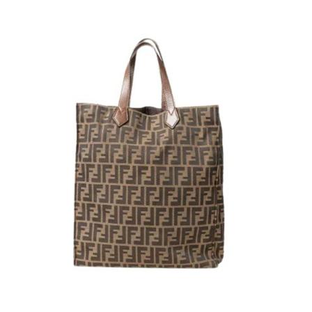 Fendi Vintage, Pre-owned Tote Bag Bruin, Dames, Maat:ONE Size,Canvas