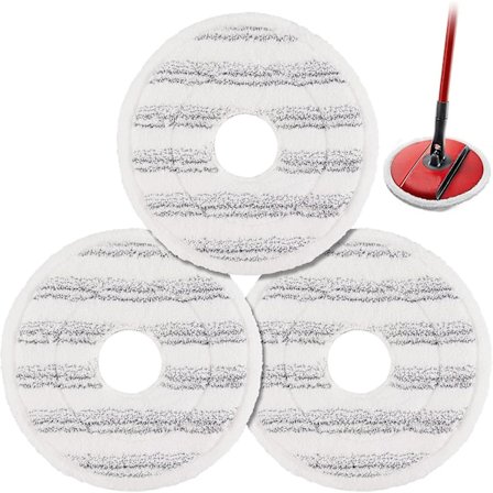 3 stk. Mop-efterfyldning til Vileda Spin And Clean Mop - Spin Mop Hovedudskiftning - Vaskbar Genanvendelig Mikrofiber Mop Hovedudskiftning til 