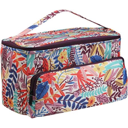 Orange Barrel Leaf Textile Garn Organizer, Ull Stickning Organizer