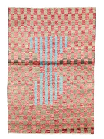 Handknuten Moroccan Berber - Afghanistan 100X144 Ullmatta Röd/Brun Liten