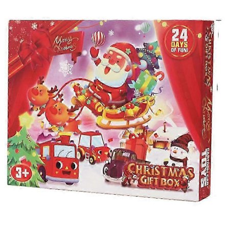 2025 Adventskalender Julnedräkningskalender Blind Box Överraskning Teardown Blind Box Tröghet Pullback Billeksak Julklapp